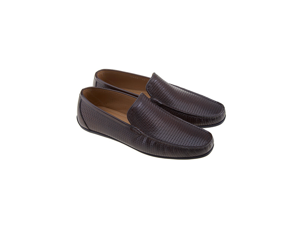 Braided Mocassin Brown